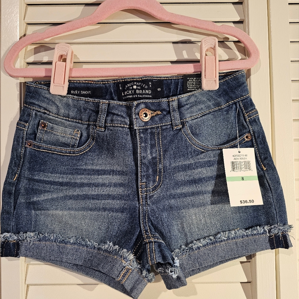 Girls Denim Shorts,  Size 8